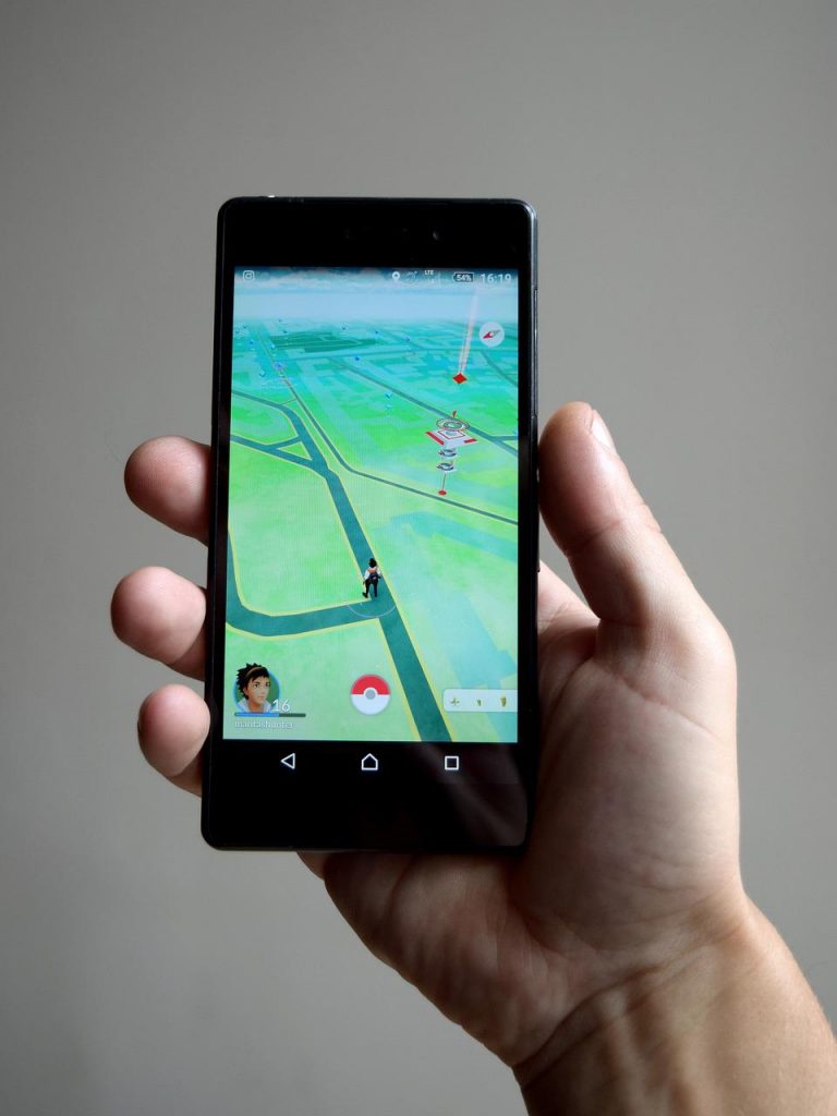 Gameplay de Pokémon Go sur smartphone
