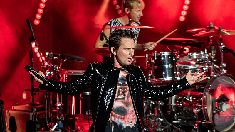 Matthew Bellamy, le leader de Muse en concert